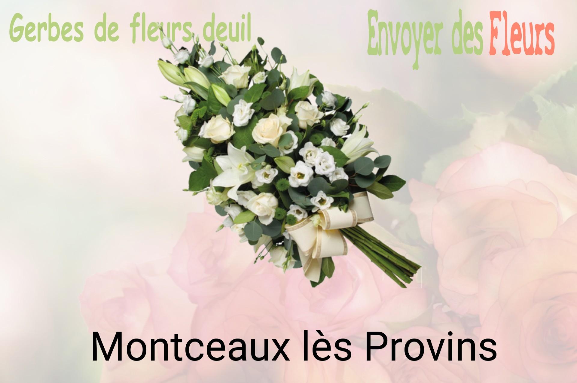 Gerbe de fleurs de deuil livrée à Montceaux-lès-Provins